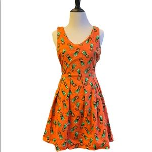 LAST DAY: ModCloth Orange Pineapple Dress